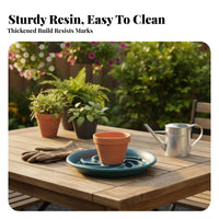 Plant Saucer Pdecayects Surfaces Ventilated Pot Base For Indoor and Outdoor Use
