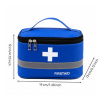 First Aid Bag Lightweight First Aid Kit Bag Organizer Zippered Multi-Purpose for Travelers, Home, Camping