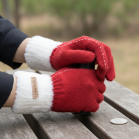 Women's Winter Plush Touchscreen Gloves with Fleece Lining