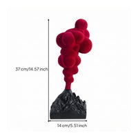 Mountain Sculpture Modern Mountain Decor Compact Volcanic Eruption Ornament for Art Collectors, Living Room