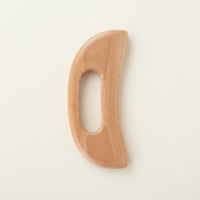 Wooden Gua Sha Tool Smooth Surface Moon-Like Form Easy Grip Wood Gua Sha Board for Spa