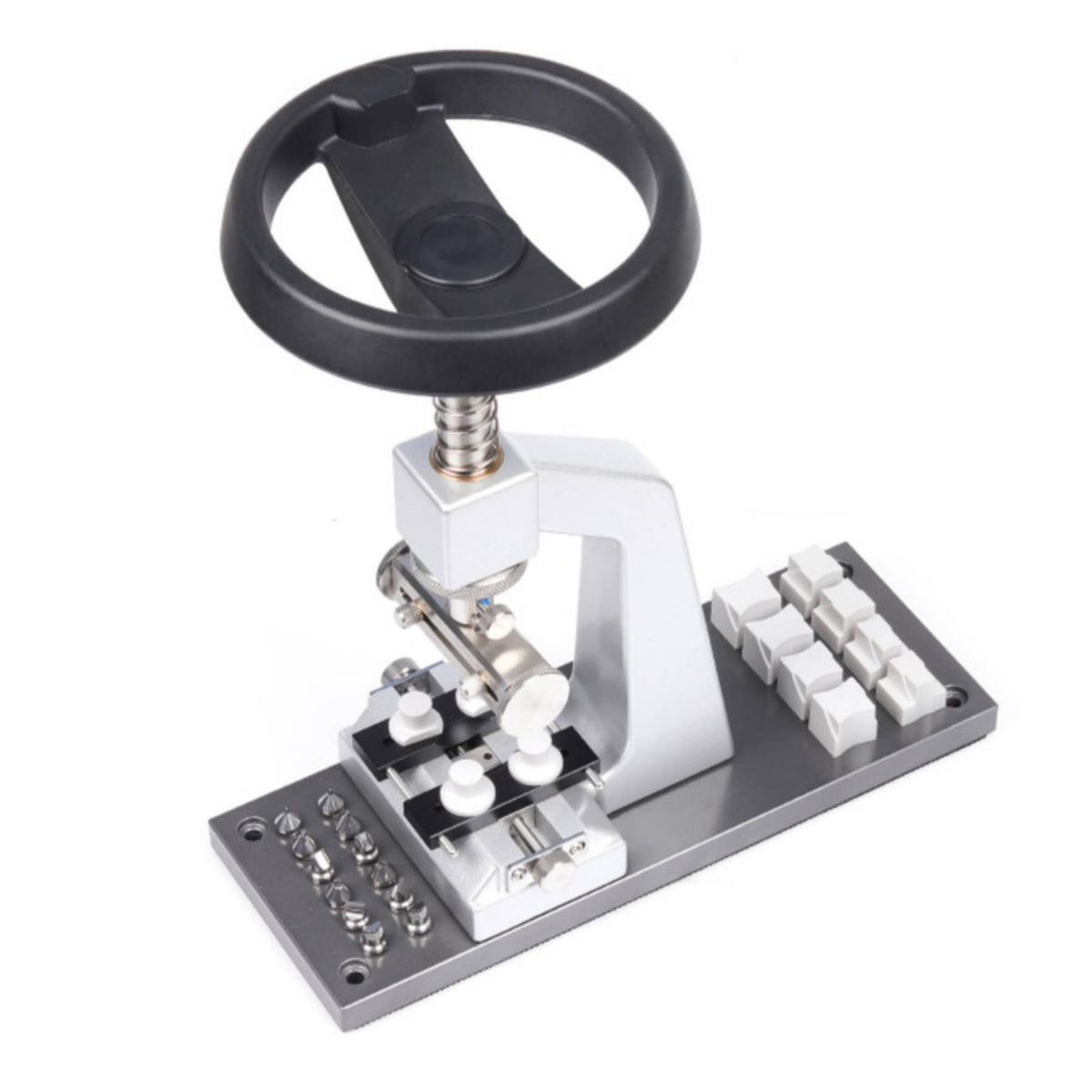 Watch Case Opener Tool with 6 Dies Heavy-Duty Watch Case Opener Anti-Slip for Workbench