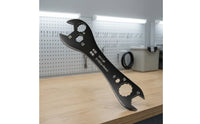 Slim Air-Conditioner Wrench Corrosion-Resistant HVAC Service Wrench Heavy-Duty Air Conditioning Spanner Multipurpose for Outdoor Unit Servicing