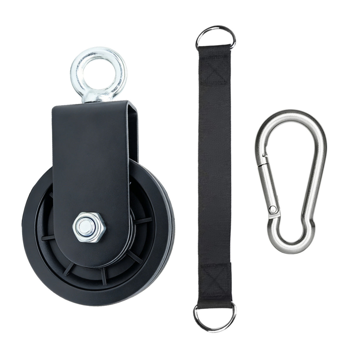 Cable Pulley with Strap Pulley with Strap Smooth for Fitness Enthusiasts, Diy Builders, Home Gym, Lat Pulldown, Squat Rack