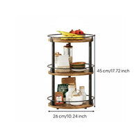 360 Degree Rotation Spinning Seasoning Organizer Space Saving Rotating Seasoning Rack Raised Rim Design for Kitchen, Pantry, Bathroom