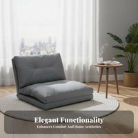 Foldable Design Adjustable rear supportrest Lounger Japanese & fashion Adjustable Chaise Lounge Space Saving Floor Seating Converts to Sleeper Bed for Apartment Dwellers, Students, Meditators, Bay aperture, Bedroom, Living Room