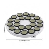 Wool Rings 22-Ball Baffle Plate Water-Resistant Snooker Ball Washer Plate Tab Rim Machine Part White