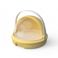 Snail Terrarium Ventilated Snail Habitat with Handle Breeding Box Transparent Terrarium with Handle Detachable for Children