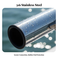 Stainless Holder Ocean Grade Stainless Steel Boat Rod Holder Yacht Fishing Pole Bracket Mirror Polished