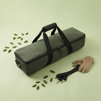 Tea Picking Machine Bag Zippered Tea Machine Bag Olive Drab Green for Storage, Transport