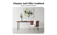 Modern Luxury Design Scalloped Back Seat Golden Tapered Legs Woven Back Armchair Soft and Comfortable Vanity Stool Ergonomic Curved Backrest for Adults, Home Decorators, Salon Owners, Bedroom, Dressing Room, Reception Area