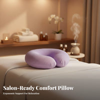 Hidden Zipper U-Shaped Face Pillow Removable and Washable U Shaped Face Cradle Easy to Clean for Beauticians, Estheticians, Home