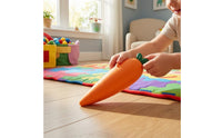 Leafy Top Carrot Squishy Pretend Kitchen Play Carrot Squeeze Toy Elastic Stress-Relief Toy Soft