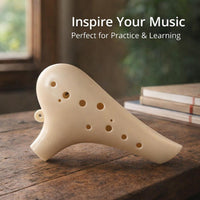 12 Hole Alto, Beginner Ocarina Alto C with Music Score, Ocarina Alto C Gift for Music Lovers, Scratch Resistant Alto Ocarina