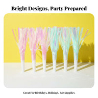 Retractable Unrolling Paper Whistle Colorful Unfurling Paper trumpet Easy to Use Noisemaker Toy Assorted and patterns for children, Adults, festivitys, Gatherings, pub, New Year's New Year's Night