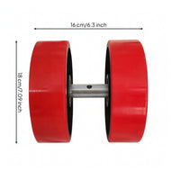Polyurethane Wheel Assembly Heavy-Duty Pallet Truck Wheel with Bearings Smooth-Rolling Roller for Factories