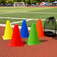 High Visibility Color Cones, For Training, Triangular Cones, Marker Cones, Soccer, Practice, Gymnasium, Track and Field