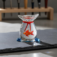 Glass Aquatic Creature in Bag Figurine Great Gift Notion Aquatic Creature in a Bag Figurine Miniature Aquatic