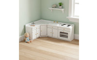 Dollhouse Kitchen Set Classic Miniature Kitchen Set Delicate Dollhouse Sink for Room Box