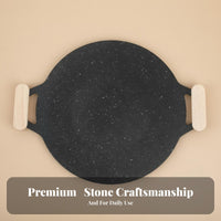 Easy to Clean Maifan Stone Grill Pan Multi-Cooktop Compatible Korean Barbecue Plate Fast & Even Heating for Campers, Outdoor, Camping