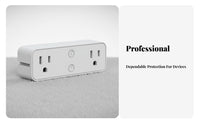 WiFi Wall Outlet with Shelf Timer and Schedule Double Outlet WiFi Socket Double Socket Smart Plug Sp Alternating Current