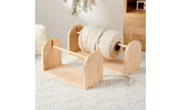 Wooden Yarn Spool Rack Natural Wood Yarn Spool Rack Craft Organizer Open-Frame Sturdy for Knitters, Knitting, Crochet