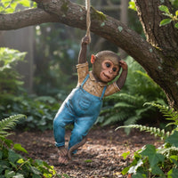 Hanging Monkey Statue Handmade Hanging Monkey Figurine Realistic Garden Design Decor for Yard