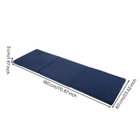 Compact Folding Mat with Pillow Portable Four-Fold Exercise Mat Cushioned Space-Saving for Home Workouts, Stretching, Mindful Stretching, Naps