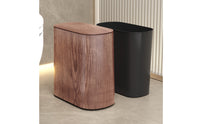 Narrow Slim Trash Can Minimalist Trash Can with Lid Compact Rectangular Waste Bin Easy to Clean for Kitchen