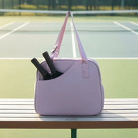 Smooth Pickleball Shoulder Bag Large Capacity Pickleball Bag with Paddle Pocket Streamlined Lightweight for Sports Practice