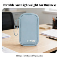 Large Capacity U-Guard Storage Case Compact Portable Bank Security Key Bag Soft Inner Lining for Business Owners, Office Workers, Travel