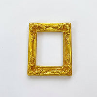 Small Picture Frame Resin Material for Phone Case Decoration and Craft Projects, Baroque Style Vintage Photo Accessory for DIY Enthusiasts
