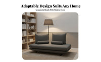 Single Armrest Backless Sleeper Sofa Nordic Design transformable Couch two-in-dual-useUse Daybed Space-Saving for Apartment Dwellers, Overnight Guests, Homeowners, Small Spaces, Home Office