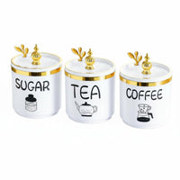 Moisture-Proof Kitchen Canister with Lid and Spoon Easy to Clean Multipurpose Container Wide-Mouth Design Countertop Organizer Shatter-Resistant for Pantry, Coffee Bar