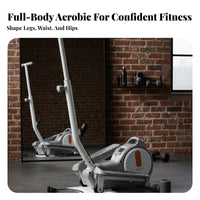 Mini Elliptical Quiet Portable Elliptical Low Impact Compact Stepper Machine for Seniors, Beginners, Home Gym, Apartment
