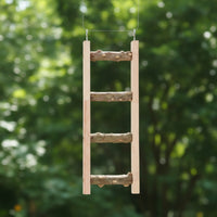 Safe Bird Ladder with Hooks Sturdy Hanging Bird Ladder Long-Lasting Toy Compact for Parrots, Cockatiels