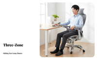 Highspine Ergonomic Seat with Headrest Reclining spinerest for work-from-home Workers