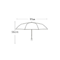 Women's Folding Umbrella Octagonal Shape Vintage Floral Umbrella Outdoor Accessory Lightweight for Everyday Carry