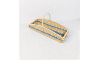 Handheld Basket with Handle Handwoven Woven Basket with Handle Sturdy for Tabletop