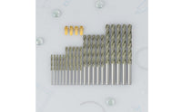 20 Pieces Diamond Burr Tool 1mm, 1.5mm, 2mm, 2.5mm Shank Diamond Coated Burr Tool High Hardness Rotary Grinding Bits