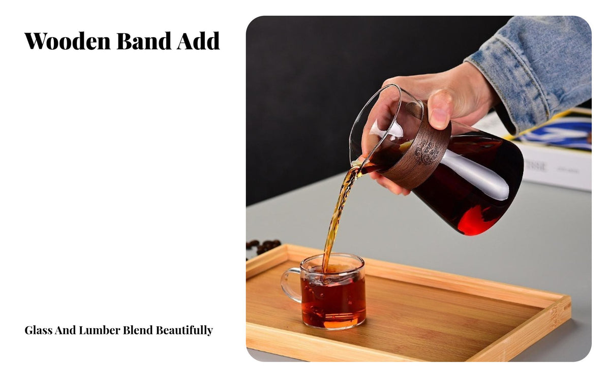 Leak-Proof-Leak-Drip-Proof-Proof Spout Pour-over Coffee Pot Easy to Clean Pour over Coffee Server Elegant Design