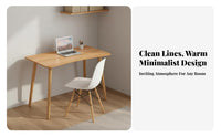 Simple Computer Desk Minimalist Design Small Home Office Desk Easy Installation Modern Writing Table for Teenagers, Remote Workers, Bedroom, Dorm Room