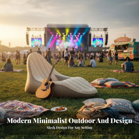 Inflatable Lounger Hard-Wearing Automatic Inflation Recliner High Load-Bearing Air Couch for Gathering Goers, Travelers, Gatherings, Backyard
