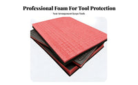 Shock Absorption Pre-Cut Grid Foam Insert Shockproof Pick and Pluck Foam Anti-Pressure for Hobbyists, Professionals, Equipment Case, Drawer