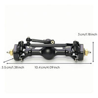 RC Crawler Axle with Brass Knuckles 1/24 Scale SCX24 Axle Assembly Part Hardened Steel Heavy-Duty for Rock Crawling