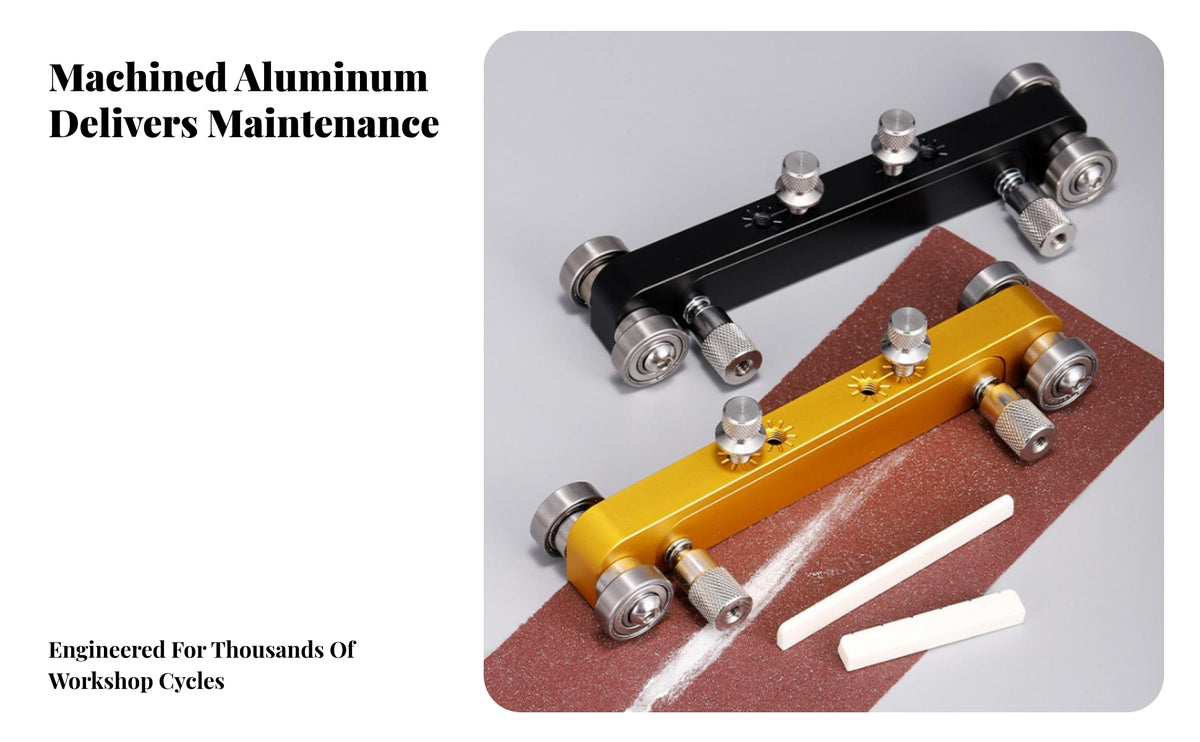 Precision Guitar Nut Sanding Tool | Aluminum Alloy, Guitar Nut Sander with Rollers, for Luthiery