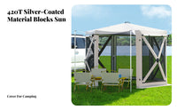 Ssunlight Tailgate Tent Quick Setup Vehicle Shelter Sun Protection Camping Gear for Outdoor Aficionados, Families, Highway Outings, Tailgating