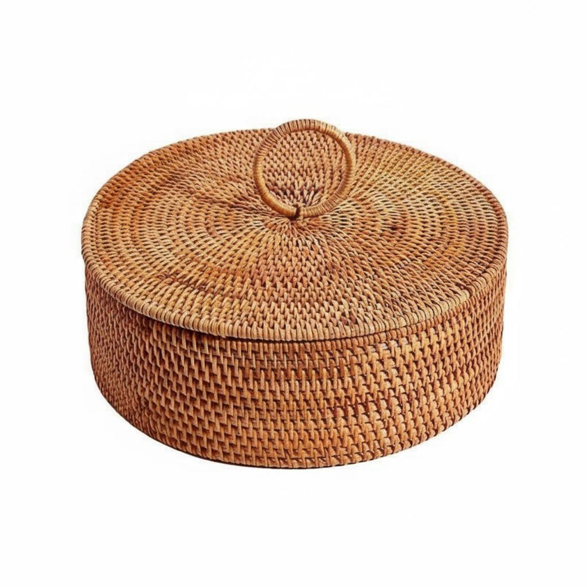 Multi-Functional Rattan Fruit Bowl Japanese Design Serving Platter for Desktop, Living Room, Kitchen