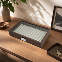 Pen Display Box 12-Slot Pen Storage Box Transparent for Desktop