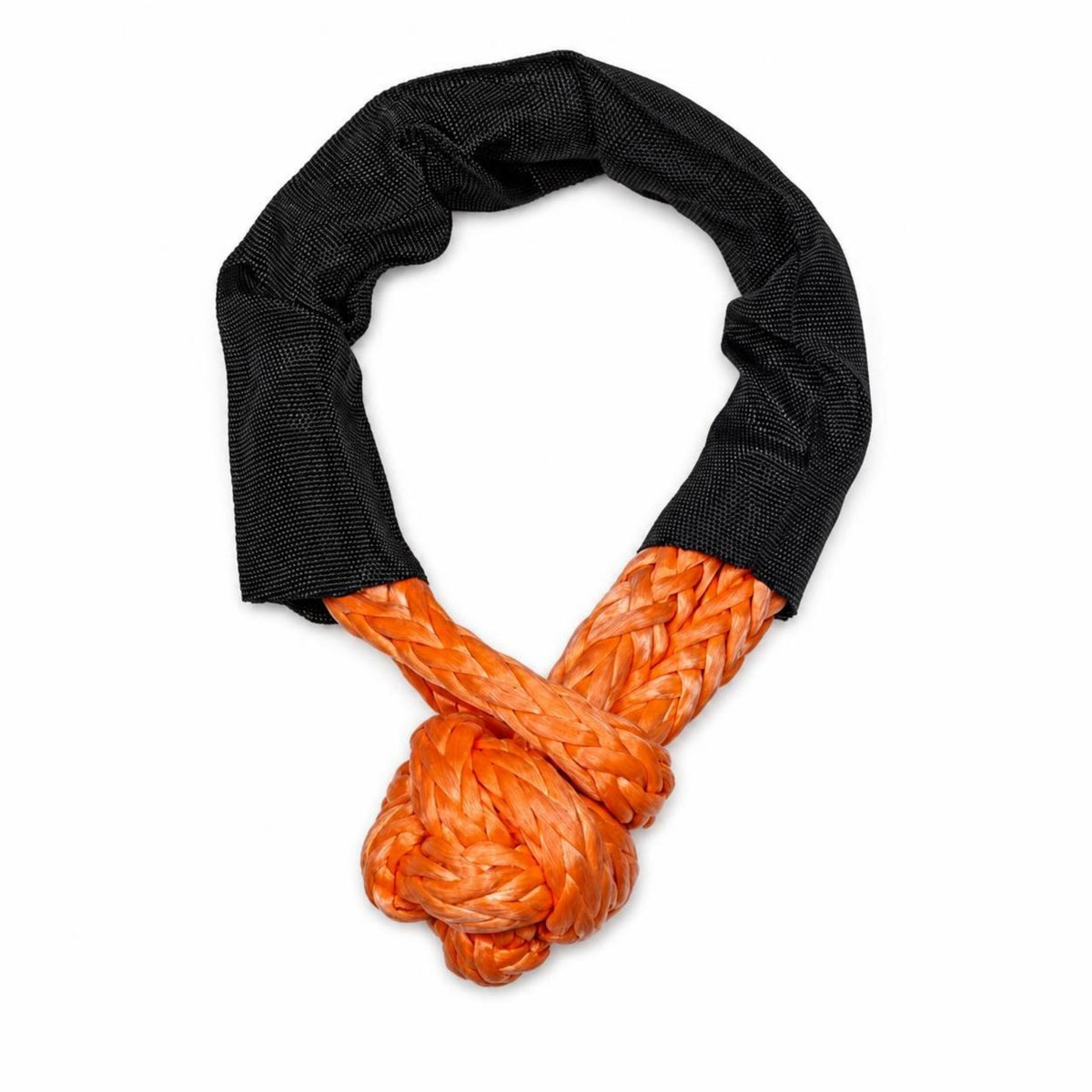 Soft Tow Shackle Shielded Sleeve Braided Rope Shackle Knotted End for Towing